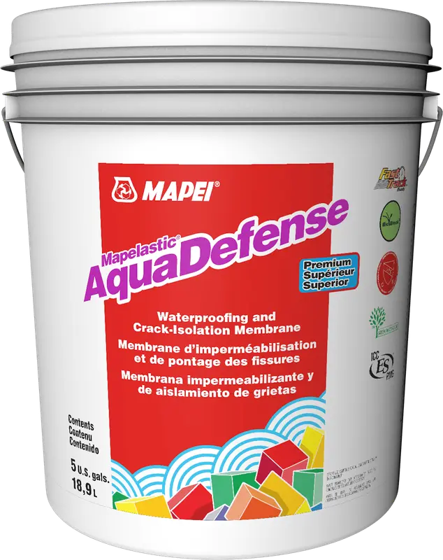 Mapei - AquaDefense Premium Waterproofing & Crack-Isolation Membrane - 18.9 L