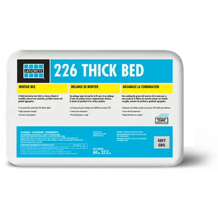 Laticrete - Thick Bed Mortar 226 - to mix with 3701 - Grey 60 lb