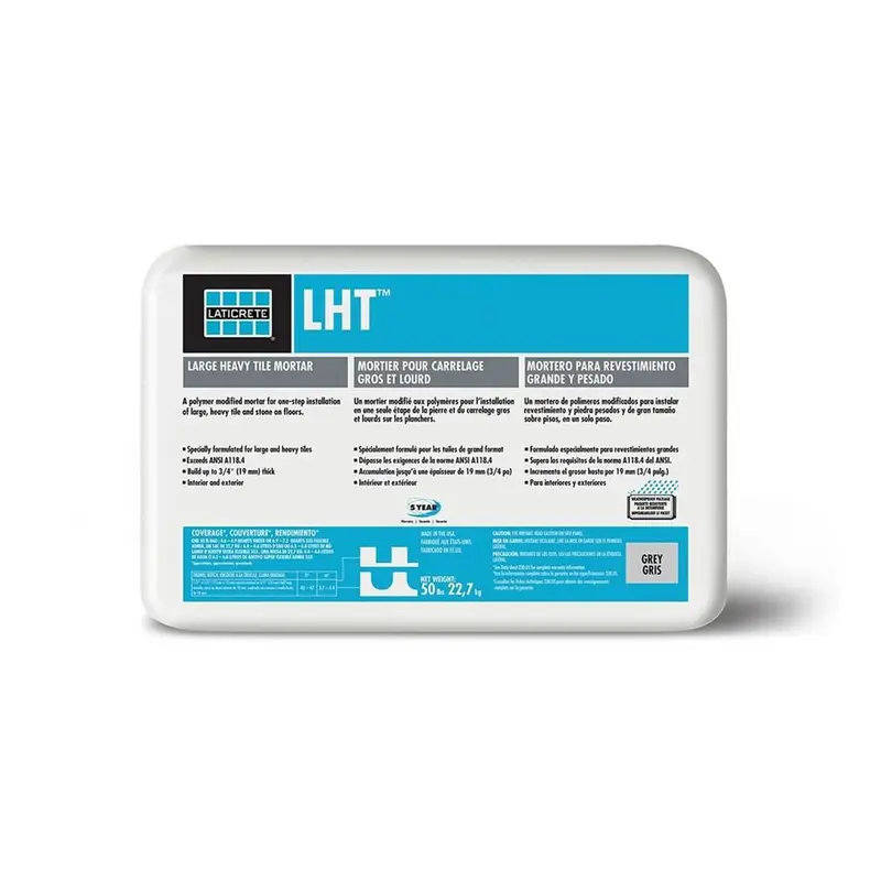 Laticrete - LHT Large Tile Mortar Grey 50 lb