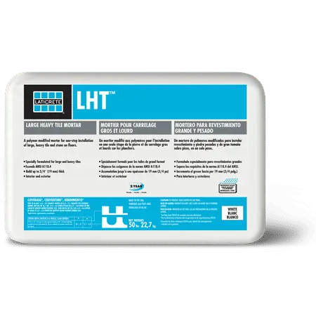 Laticrete - LHT Large Tile Mortar White 50 lb