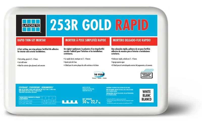 Laticrete - 253R Gold Rapid Thin-Set Mortar White 50 lb