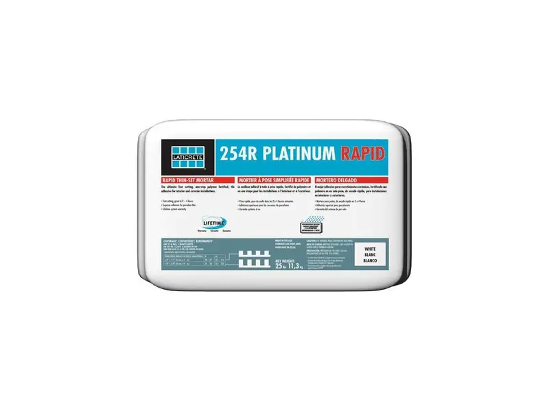 Laticrete - 254R Platinum Rapid Thin-Set Mortar White 25 lb