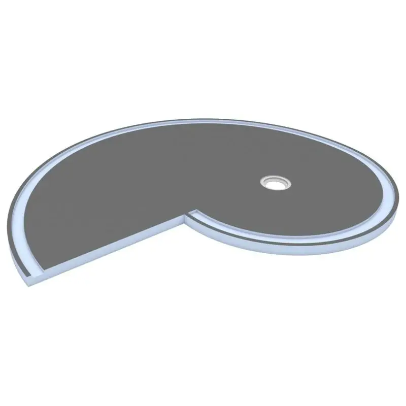Wedi - Shower Base Fundo Nautilo Sell-Shape Left Entry 59-2/3" x 74-3/8" x 2"