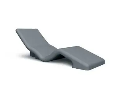 Wedi - Lounger Sanoasa 1 No Heat 27-9/16" x 75-9/16" x 26"