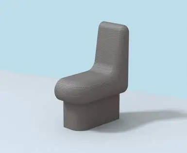 Wedi - Shower Bench Sanoasa Comoda Right End R=600 23-5/8" x 27-9/16" x 24-13/32"