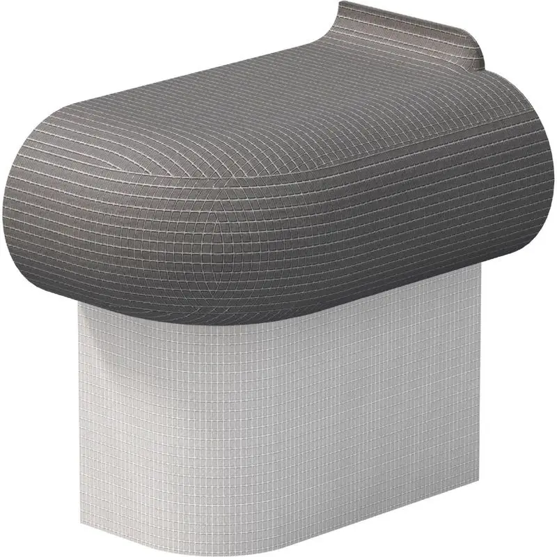 Wedi - Shower Bench Sanoasa Bellina Left End R=200 11-3/16" x 19-1/8" x 9-1/2"