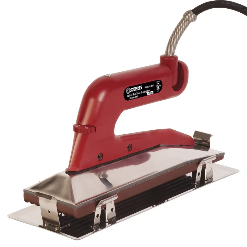 Roberts - Deluxe Heat Bond Carpet Iron with Non-Stick, Grooved Base