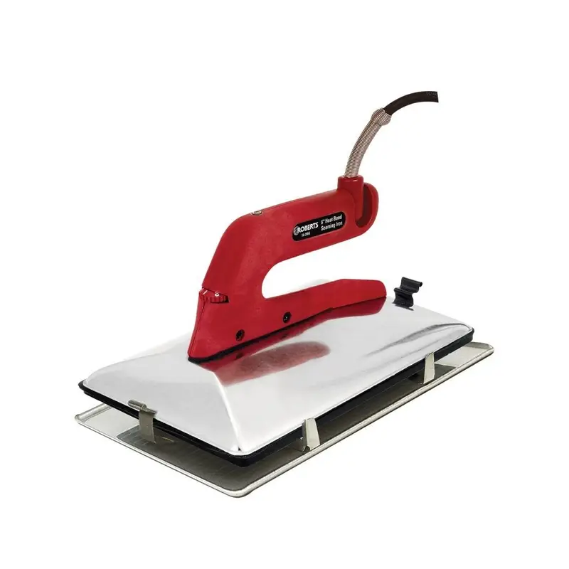 Roberts - Extra Wide 6" Heat Bond Carpet Seaming Iron with Non-Stick Grooved Base