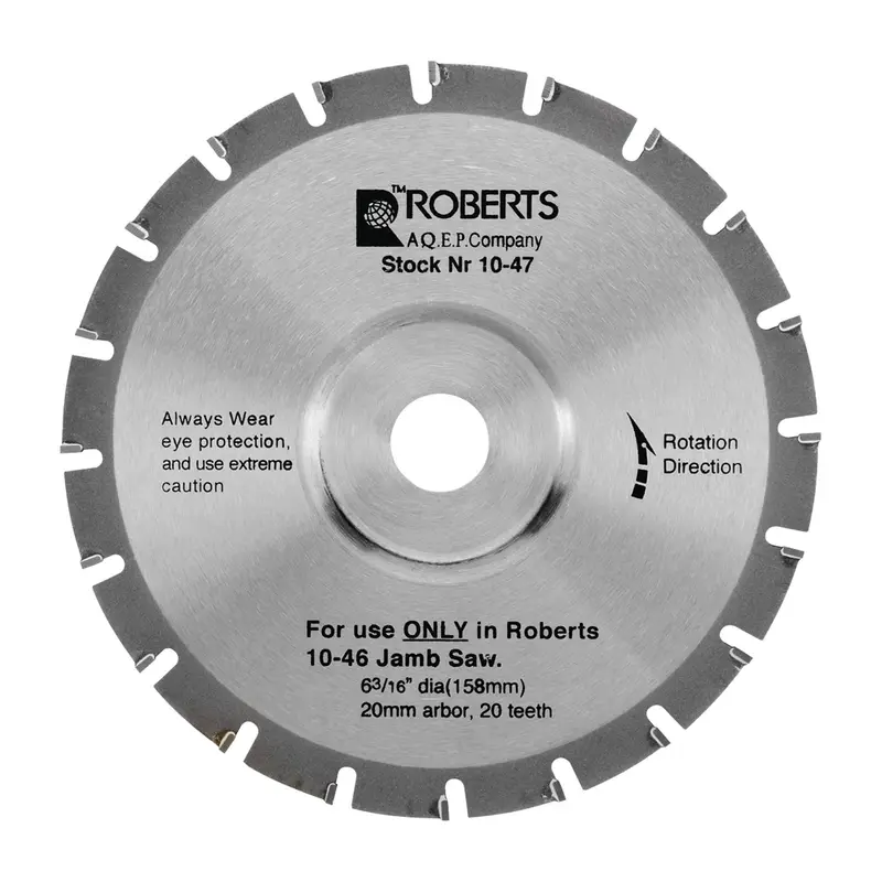 Roberts - 6-3/16" Carbide Tip Jamb Saw Blade, 20-Tooth