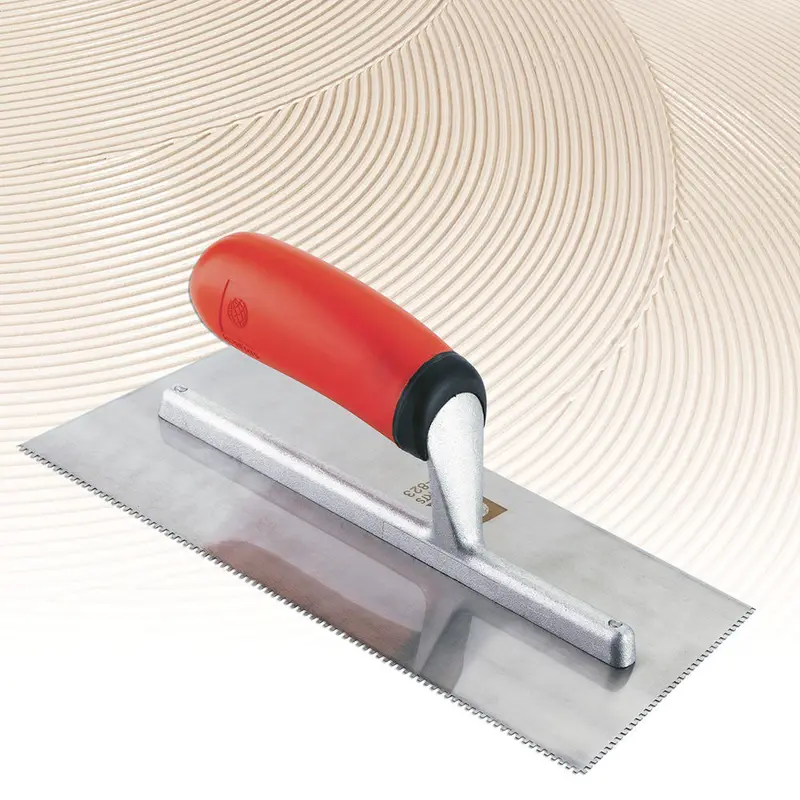 Roberts - Comfort Grip Trowel Stainless Steel U-Notched 1/16" x 1/32" x 1/32"