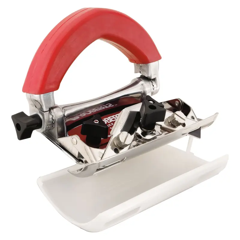 Roberts - Sheet Goods and Carpet Trimmer with Anti-Friction Boot, Adjustable Handle and 2 Hook Blades