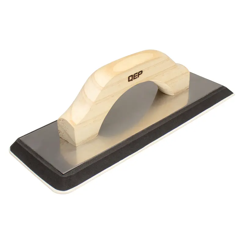 QEP - 4" x 10.5" XL Non-Stick Gum Rubber Grout Float with Wood Handle