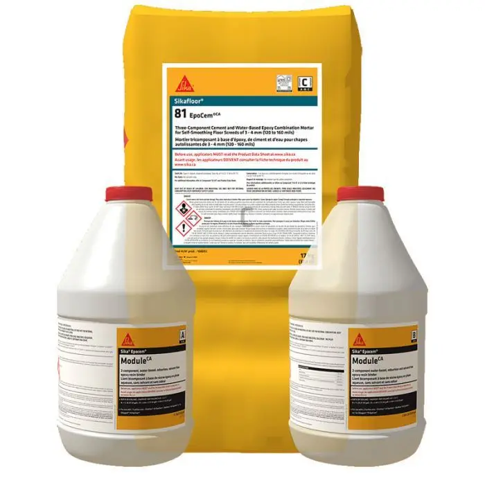 Sika - Self-Leveling Epoxy Mortar Sikafloor-81 EPOCEM 4 part A + 4 part B + 4 part C - 84 kg