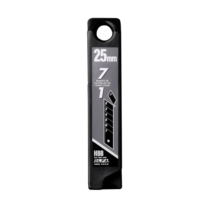 Olfa - Utility Blade Heavy-Duty Snap-Off Black 25 mm (Pack of 20)