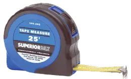 Custom Building Products Measuring Tape SuperiorBilt with Fractions 25'