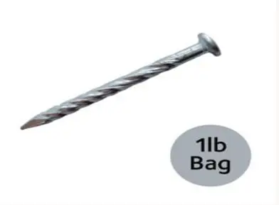 GCP - Halex Drive Screw Wood Flooring Nails 1 1/4" Silver - 1 lb bags