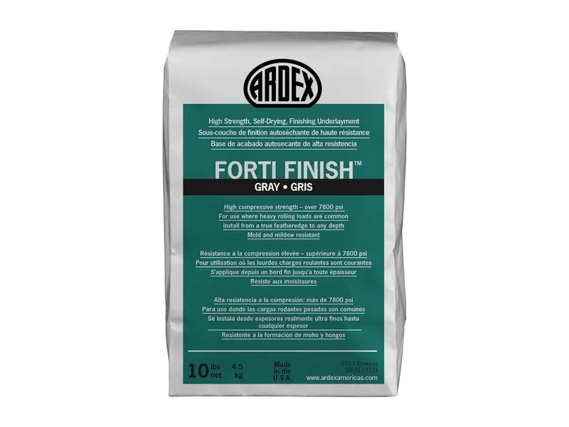 Ardex - FORTI FINISH Self-Drying Finishing Underlayment, Gray - 10 lb