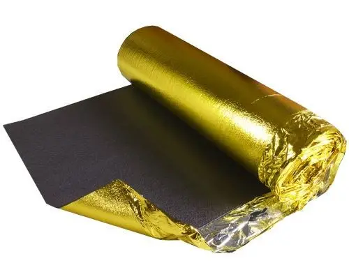 Power Dekor Acoustic Underlayment Black Velvet Gold 10" x 55-1/2' - 1/8" (200 sqft)