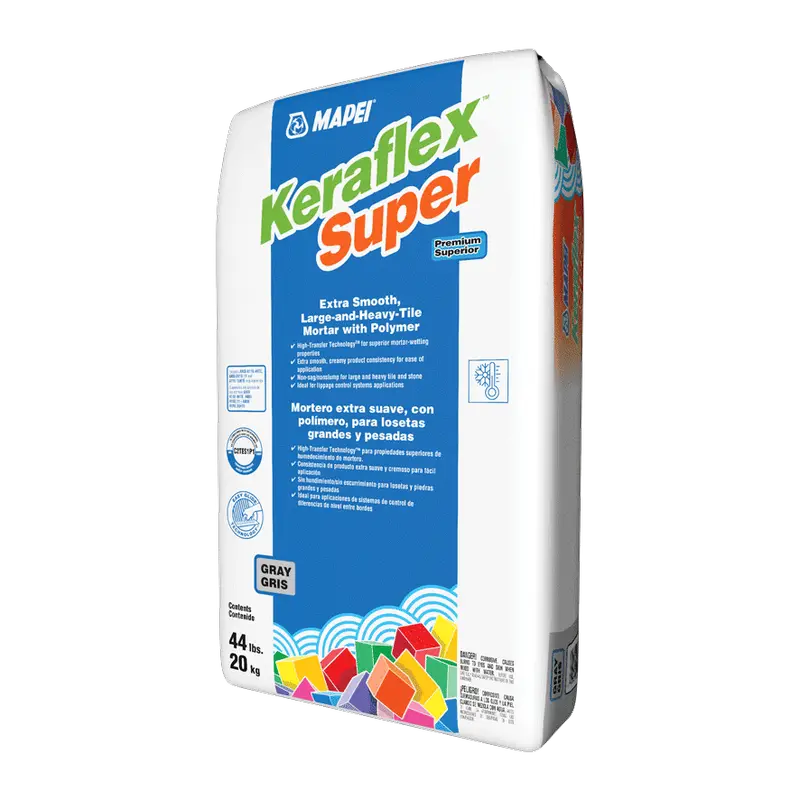 Mapei - Keraflex Super Premium Extra Smooth Large & Heavy Tile Mortar, Gray - 44 lb