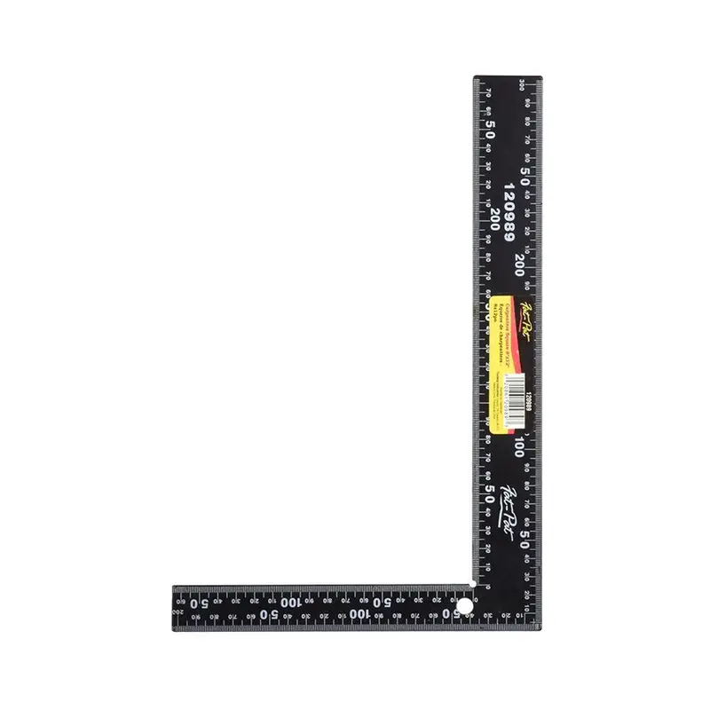Toolway - Carpenter's Steel Square, Black 8" x 12"