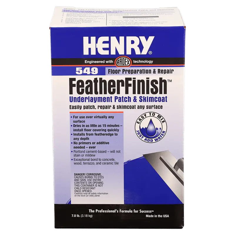 Henry - 549 FeatherFinish Underlayment Patch & Skimcoat - 7 lb (Pack of 4)