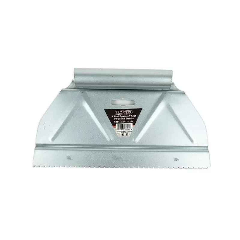 Toolway V-Notch Adhesive Spreader Tooltech ProXtro Galvanized Steel 3/64" x 13/64" x 1/16"