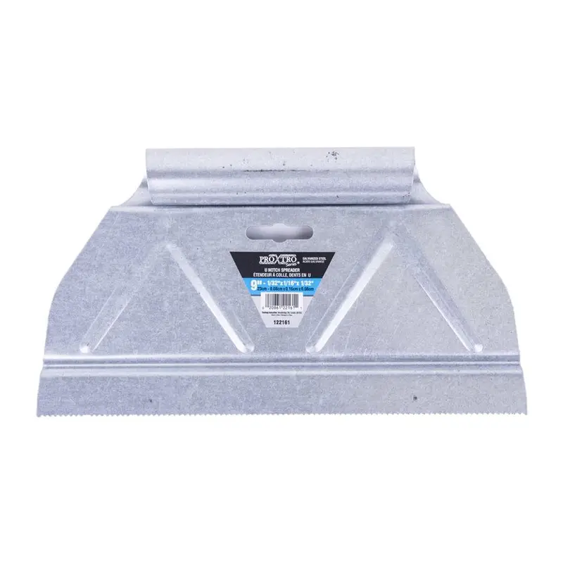 Toolway V-Notch Adhesive Spreader Tooltech ProXtro Galvanized Steel 1/32" x 1/16" x 1/32"