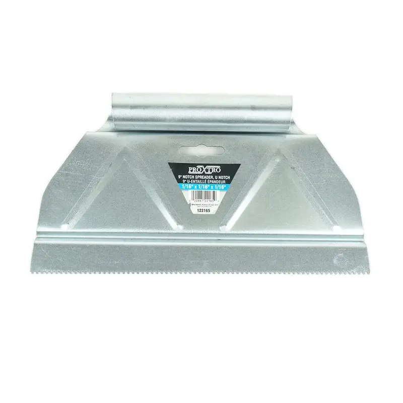 Toolway Square-Notch Adhesive Spreader Tooltech ProXtro Galvanized Steel 1/16" x 1/16" x 1/16"