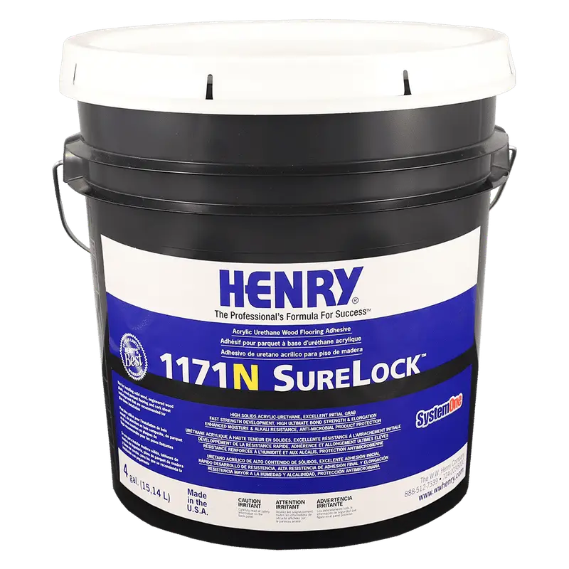 Henry - 1171N SureLock Acrylic Urethane Wood Flooring Adhesive - 15.14 L