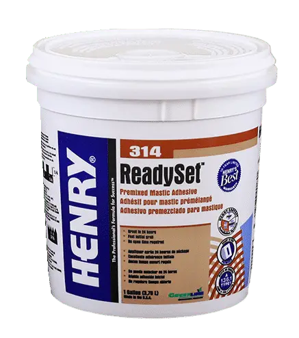 Henry - 314 ReadySet Premixed Mastic Adhesive - 3.78 L