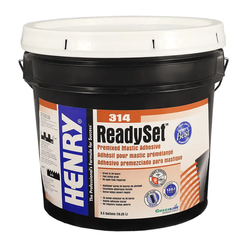 Henry - 314 ReadySet Premixed Mastic Adhesive - 13.25 L