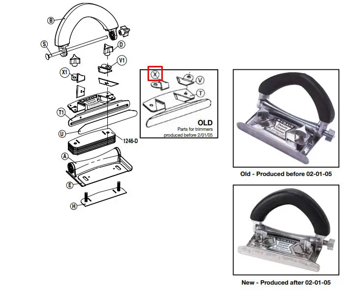 Crain - Left Blade Clamp for Old no. 245