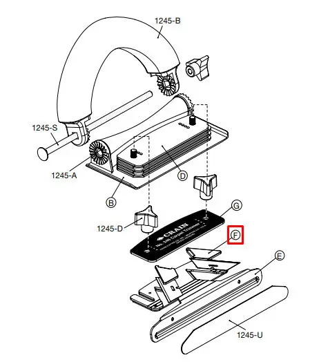 Crain - Blade Clamp Set for no. 246 (Pack of 2)