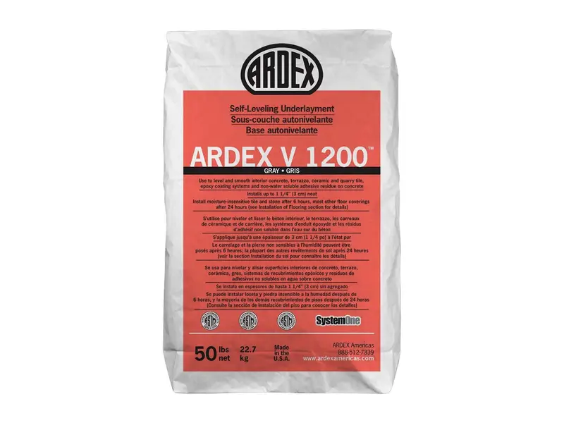 Ardex - V 1200 Self-Leveling Flooring Underlayment, Gray - 50 lb