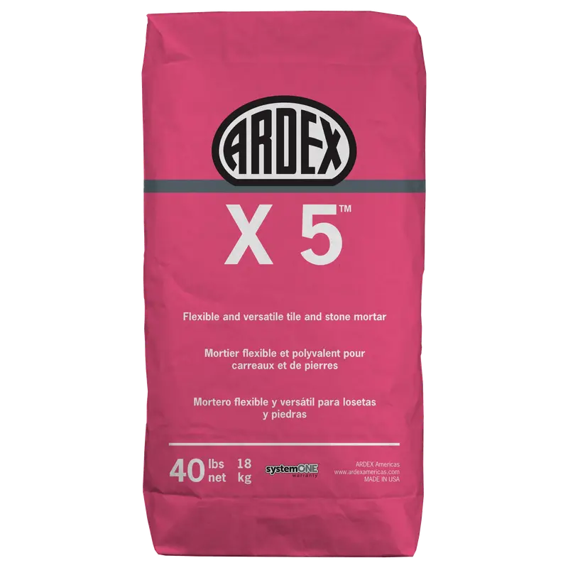 Ardex - X 5 Flexible Tile & Stone Mortar, White 40 lb