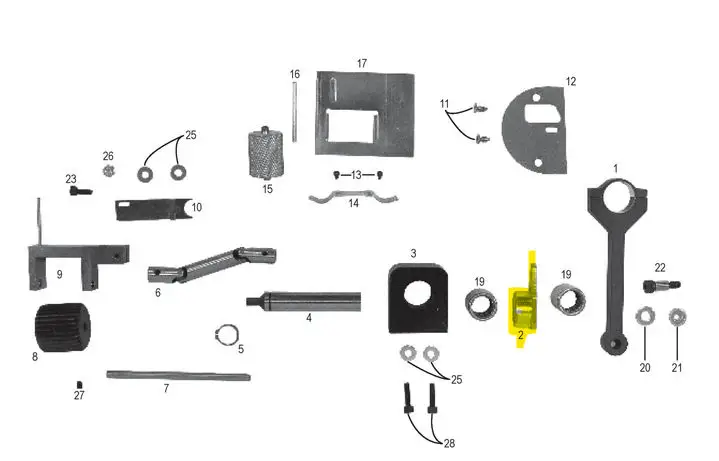 National Flooring Equipment - Replacement Feed Roller Drive Crank National 126 Single Pull Binding Brute Carpert Binder