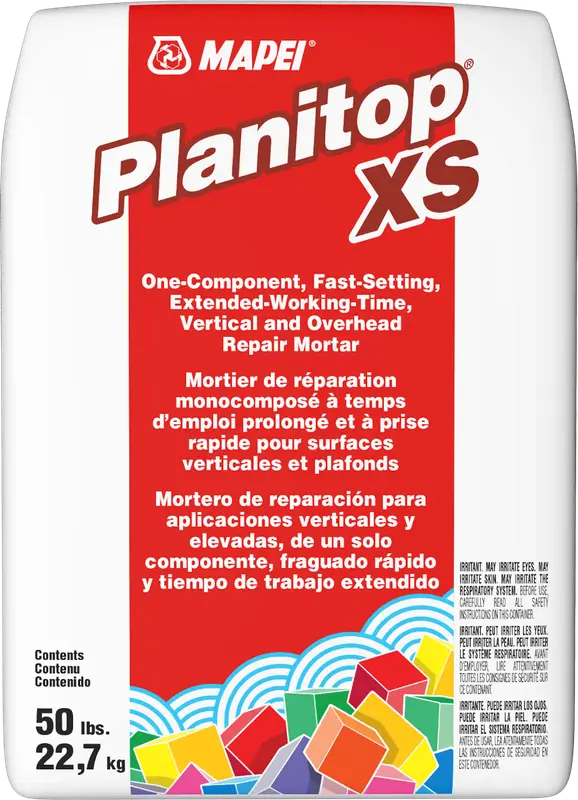 Mapei - Planitop XS Extended-Working-Time Vertical & Overhead Repair Mortar - 50 lb