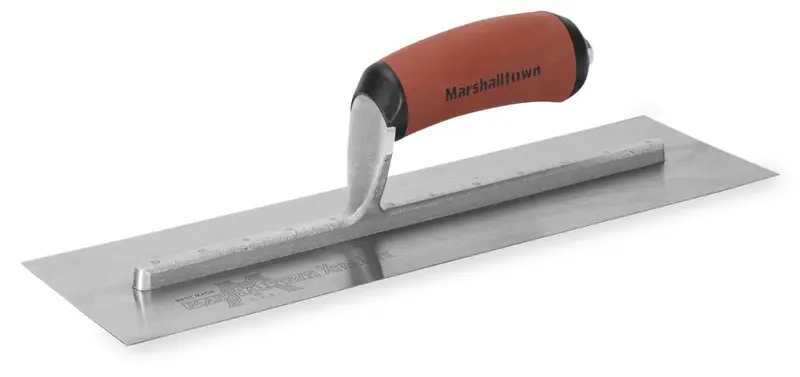 Marshalltown Finishing Trowel DuraSoft Curved Handle 4" x 14"