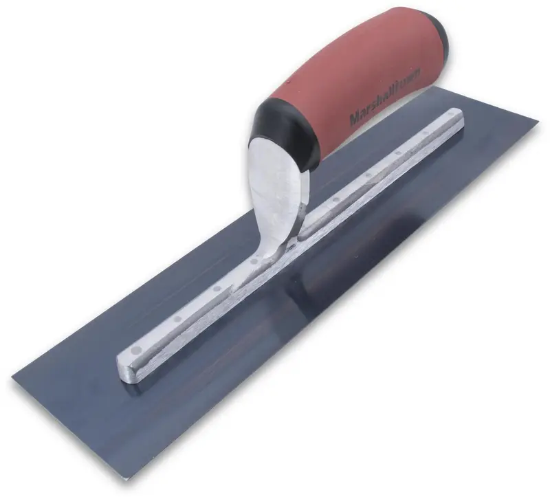 Marshalltown - Finishing Trowel Blue Steel 3" x 12" with Curved Durasoft Handle