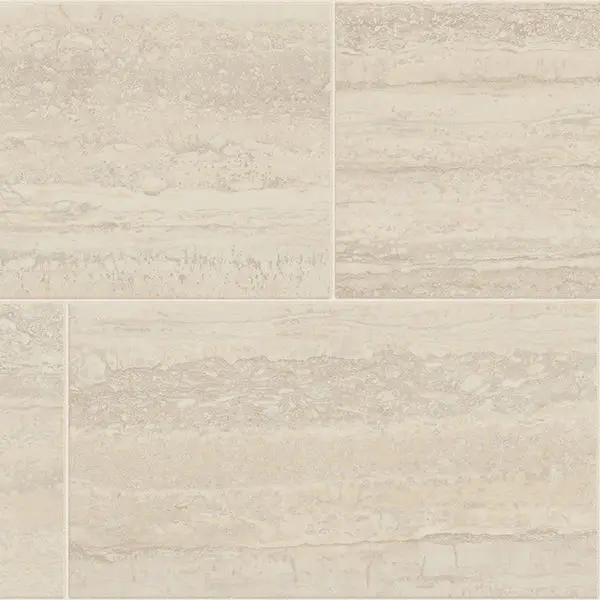 Tarkett Vinyl Sheet Fresh Start Travertine Tile Cremona 12' - 2.03 mm (Sold in Sqyd)