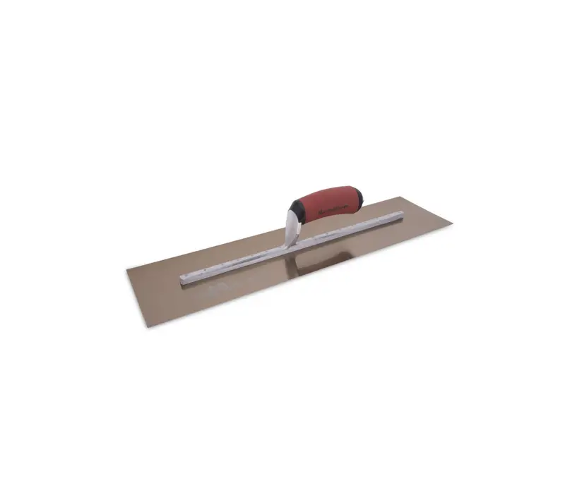 Marshalltown - Finishing Trowel Gold Stainless Steel 5" x 20" with Curved Durasoft Handle
