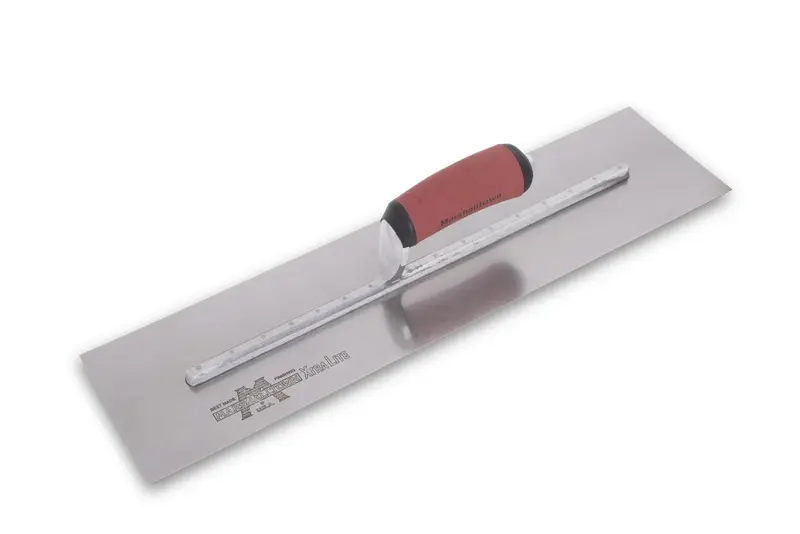 Marshalltown - Finishing Trowel High Carbon Steel 5" x 22" with Curved Durasoft Handle