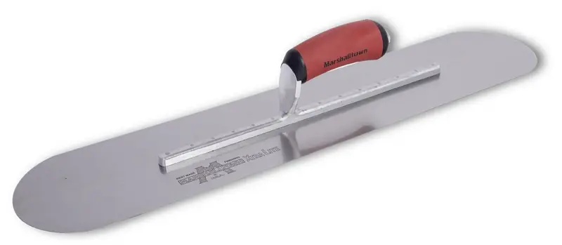 Marshalltown - Pool Trowel High Carbon Steel 4" x 24" with a DuraSoft Handle and Fix with 14 Rivets