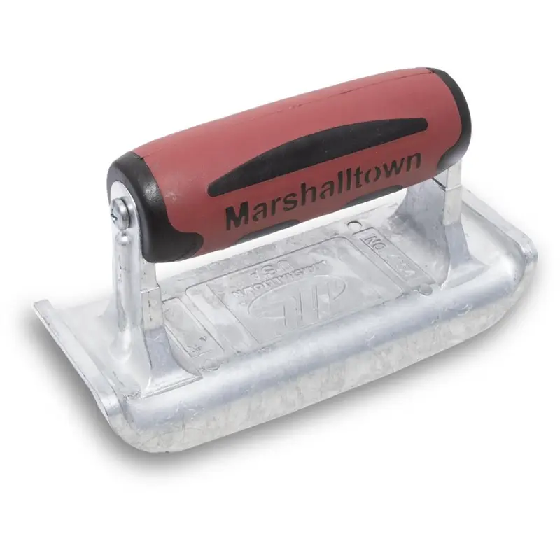 Marshalltown - Concrete Edger Heavy Duty Zinc 2-1/4" x 6" with a Curved Edge of 1/4" Radius and a lip of  5/8"
