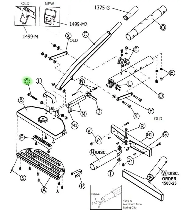 Crain - Set of 4 Handle Bolt for Nos. 499-500 (Pack of 4)