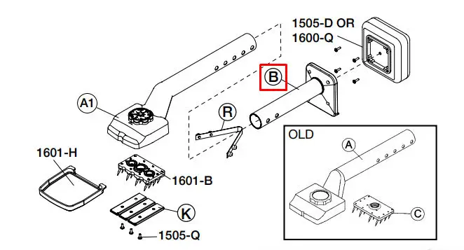 Crain - Bumper Support and Tube Assembly for Old no. 505