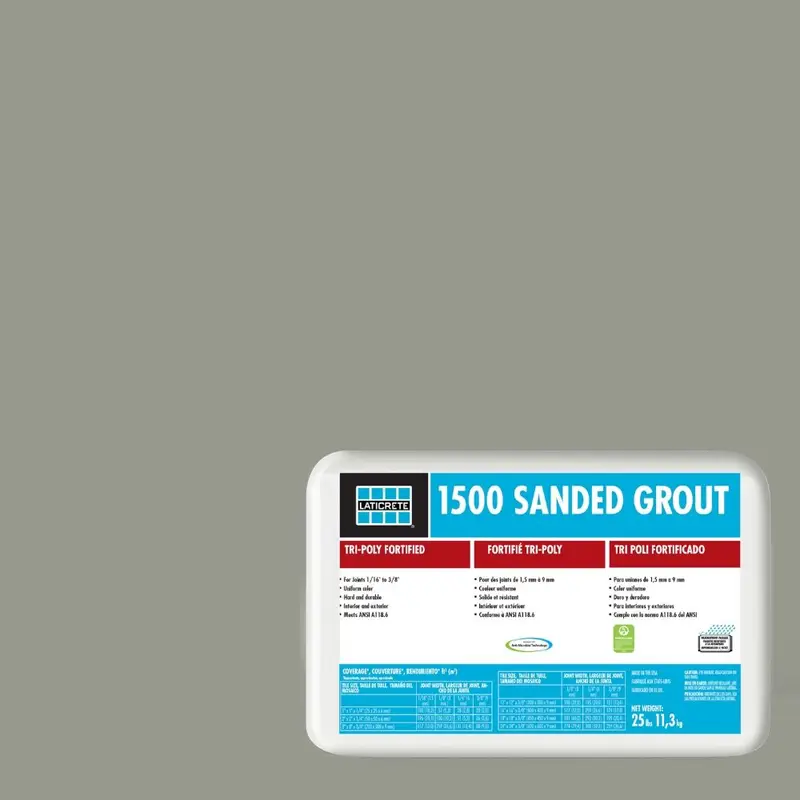 Laticrete - 1500 Sanded Grout #24 Natural Grey 25 lb