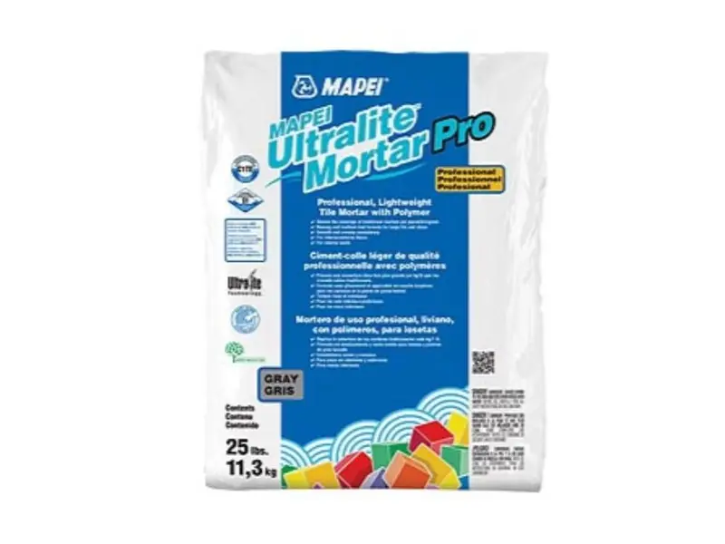 Mapei - Ultralite Mortar Pro Lightweight Mortar with Polymer, Gray - 25 lb