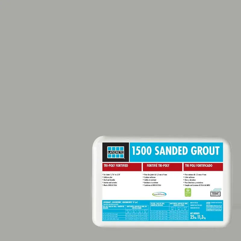 Laticrete - 1500 Sanded Grout #78 Sterling Silver 25 lb