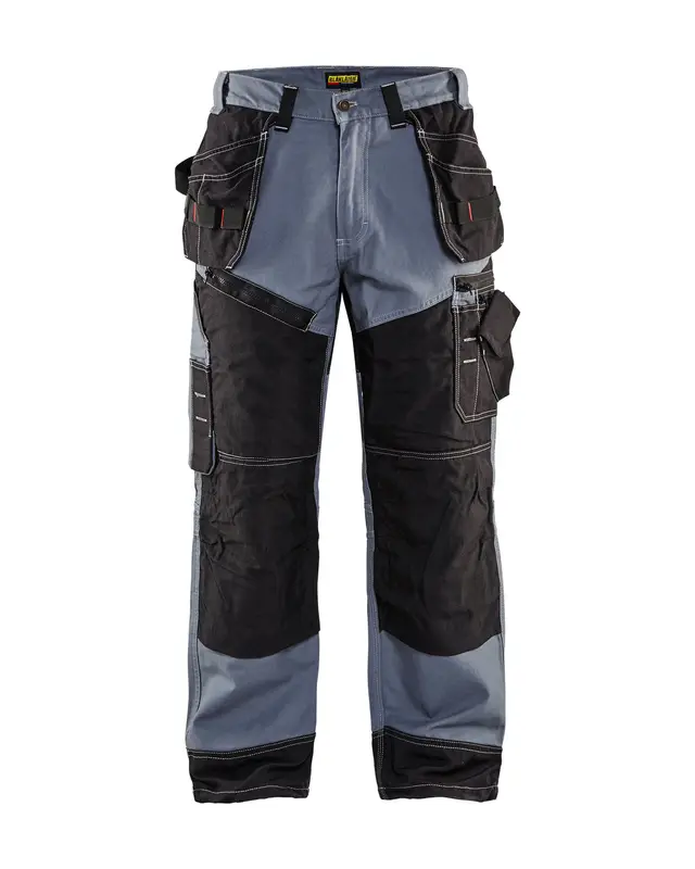 Blaklader Work Pants x 1600 Grey/Black Craftsmen - Size 36/30